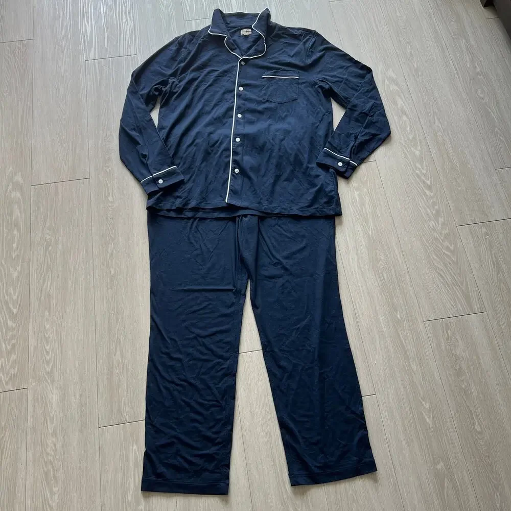 J Crew Pajama Set In Cotton Blend Jersey Mens XL BV321